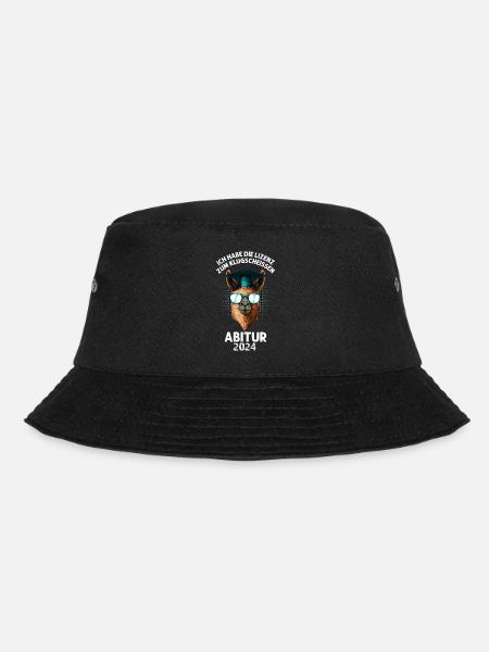 Lizenz zum Klugscheißen Abitur 2024 Abi - Bucket Hat - Schwarz