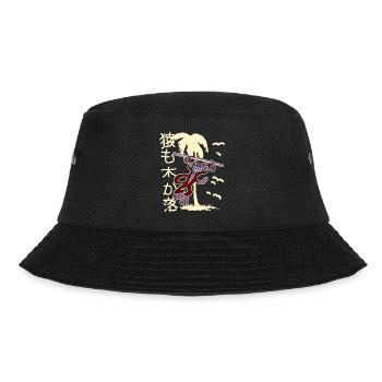 Japanese kawaii anime Sprüche - Bucket Hat - Schwarz - Vorne - Lela (165cm)