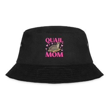 Wachtel Vogel - Bucket Hat - Schwarz - Vorne - Lela (165cm)