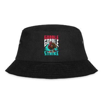 Funny bowling team bowler strike bowling club - Bucket Hat - black - Front - Lela (165cm)