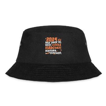 2024 Das Jahr in dem Coole Mädchen Matura Machen - Bucket Hat - Schwarz - Vorne - Lela (165cm)