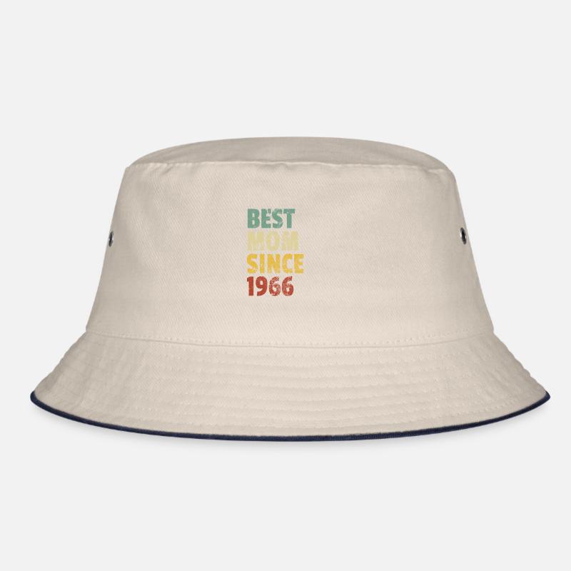 Beste Mutter seit 1966 Muttertags-Slogan-Zitat Bucket Hat