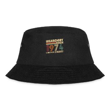 Legendary Since 1974 Vintage Birthday Gift - Bucket Hat - black - Front - Lela (165cm)