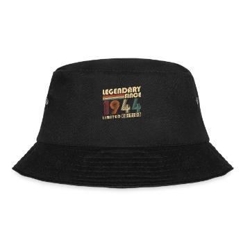 Legendary Since 1944 Vintage Birthday Gift - Bucket Hat - black - Front - Lela (165cm)