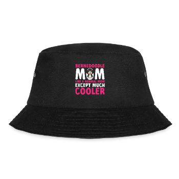 Bernedoodle Dog - Bucket Hat - black - Front - Lela (165cm)