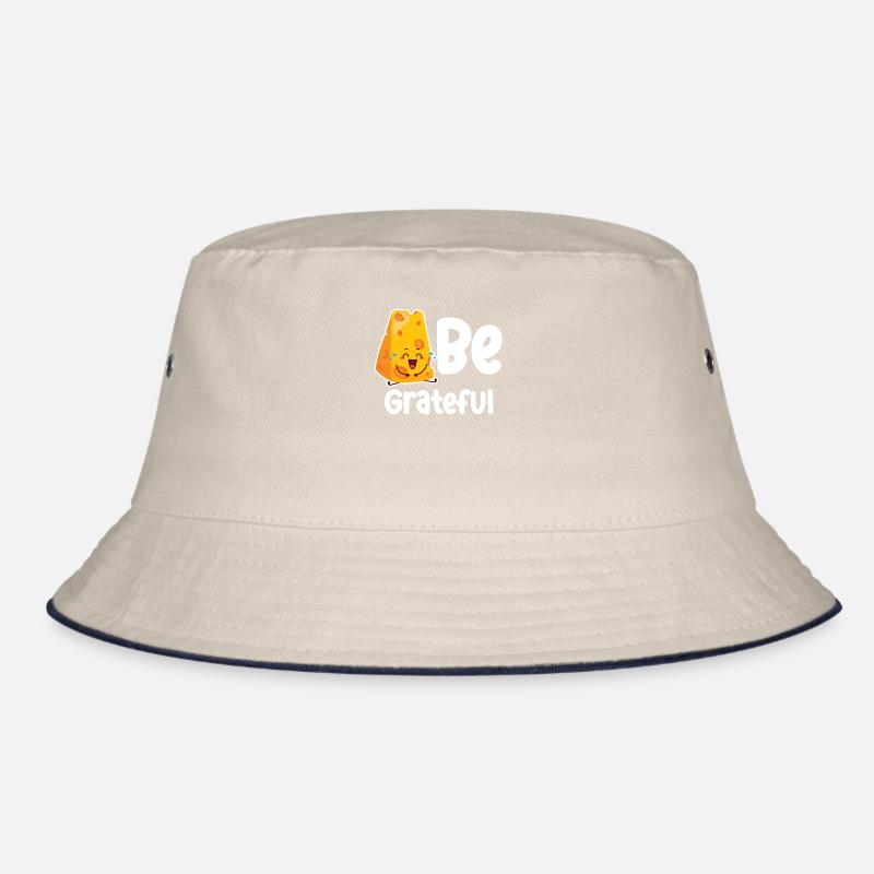 Be Grateful Cheese Wortspiele Cheddar Mozzarella Bucket Hat