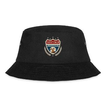 Deutsch Drahthaar - Bucket Hat - Schwarz - Vorne - Lela (165cm)