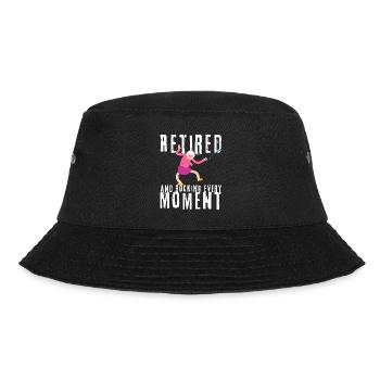 Lustige Rentnerin als Oma mit coolem Spruch - Bucket Hat - Schwarz - Vorne - Lela (165cm)