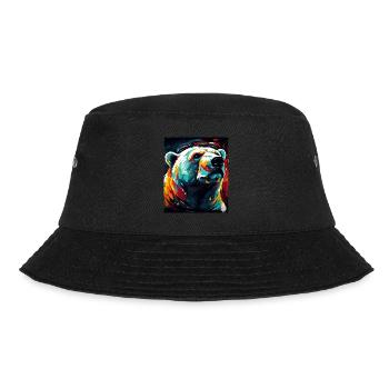 Polar Bear Portrait Polar Bear - Bucket Hat - black - Front - Lela (165cm)