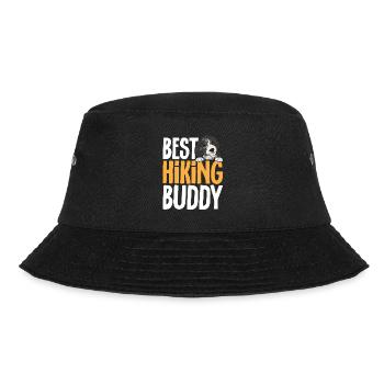Bernedoodle Hund - Bucket Hat - Schwarz - Vorne - Lela (165cm)