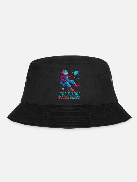 Otter Space Lustig Otter Astronaut - Bucket Hat - Schwarz