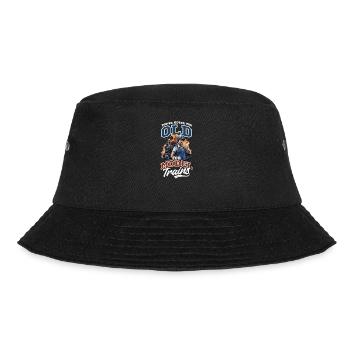Model Railroad Never To Old For Model Trains - Bucket Hat - black - Front - Lela (165cm)