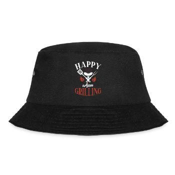 Grill Barbecue Grilling - Bucket Hat - Schwarz - Vorne - Lela (165cm)