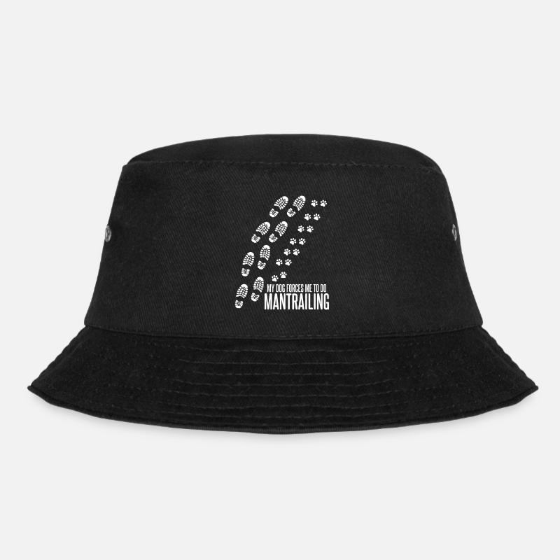 Mantrailing Mantrailer Hunde - Bucket Hat - Schwarz
