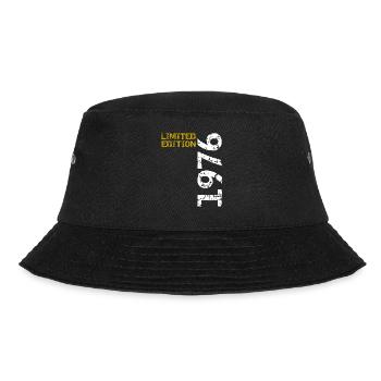 1976 Limited Edition Birthday Gift Wife Husband - Bucket Hat - black - Front - Lela (165cm)