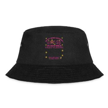 55th Birthday Man and Woman Guestbook - Bucket Hat - black - Front - Lela (165cm)