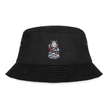Seeungeheuer Japanischer Dämon Yokai Style - Bucket Hat - Schwarz - Vorne - Lela (165cm)