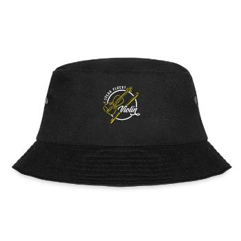 Geige Violine Geigenspieler Violinenspieler - Bucket Hat - Schwarz - Vorne - Lela (165cm)