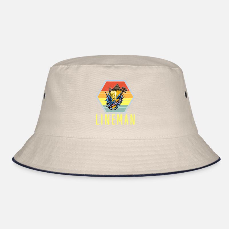 Lineman Electrician Lighting Technician Lamp Occupation Bucket Hat