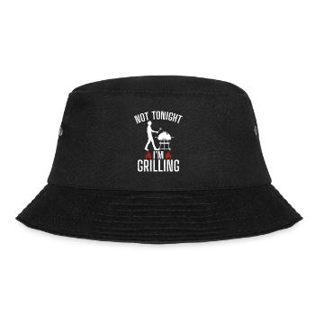 Grill Barbecue Grilling - Bucket Hat - Schwarz - Vorne - Lela (165cm)