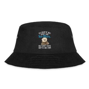 Sea otter - Bucket Hat - black - Front - Lela (165cm)