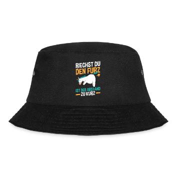 Riechst Du Den Furz Ist Der Abstand Zu Kurz - Bucket Hat - Schwarz - Vorne - Lela (165cm)