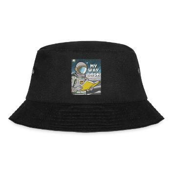 ASTRONAUT BUCH MY WAY BACK - Bucket Hat - Schwarz - Vorne - Lela (165cm)