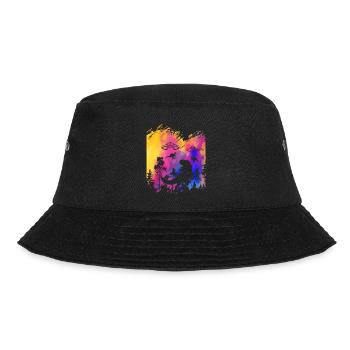 Außerirdischer Dinosaurier UFO Entführung - Bucket Hat - Schwarz - Vorne - Lela (165cm)