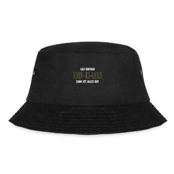 Malinois SAG EINFACH MAL-IN-WAH ALLES GUT Malinois - Bucket Hat - Schwarz - Vorne - Lela (165cm)