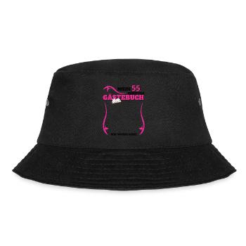 55th Birthday Man and Woman Guestbook - Bucket Hat - black - Front - Lela (165cm)