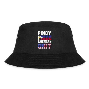 Pinoy Pride American Grit - Bucket Hat - Schwarz - Vorne - Lela (165cm)