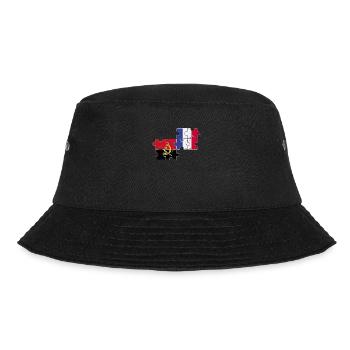 Angola France Vintage Flag Angolan - Bucket Hat - black - Front - Lela (165cm)
