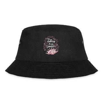 Es ist kein Horten von Schädlingsbeuteln Bivalvia Seashell - Bucket Hat - Schwarz - Vorne - Lela (165cm)