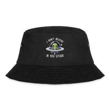 alien i dont believe in you either - Bucket Hat - black - Front - Lela (165cm)