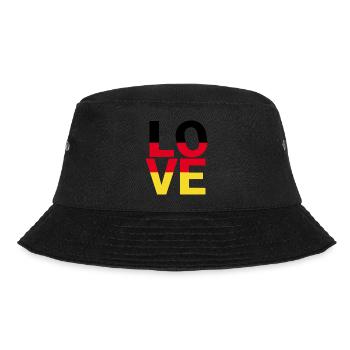 LOVE Germany Colors Flag - Bucket Hat - black - Front - Lela (165cm)