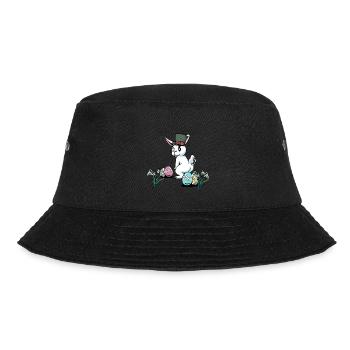Easter Bunny Easter Easter Festival Easter Eggs Nest Child - Bucket Hat - black - Front - Lela (165cm)