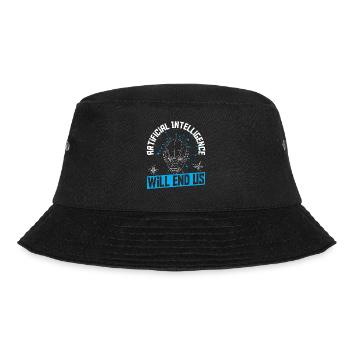 Cyborg AI Roboter Ingenieur Prompt Ingenieur - Bucket Hat - Schwarz - Vorne - Lela (165cm)