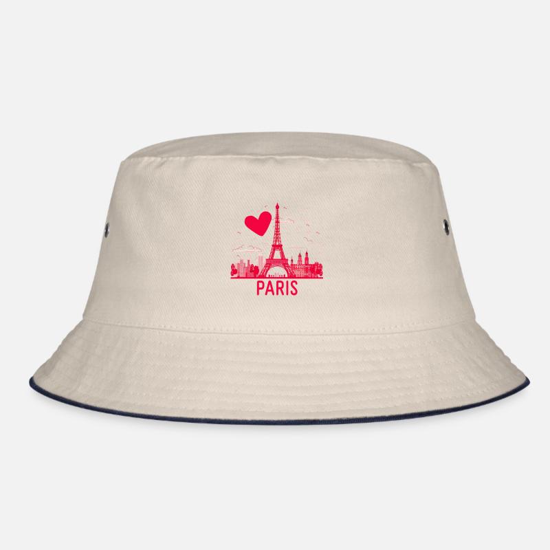 Ich mag das minimalistische Paris Bucket Hat