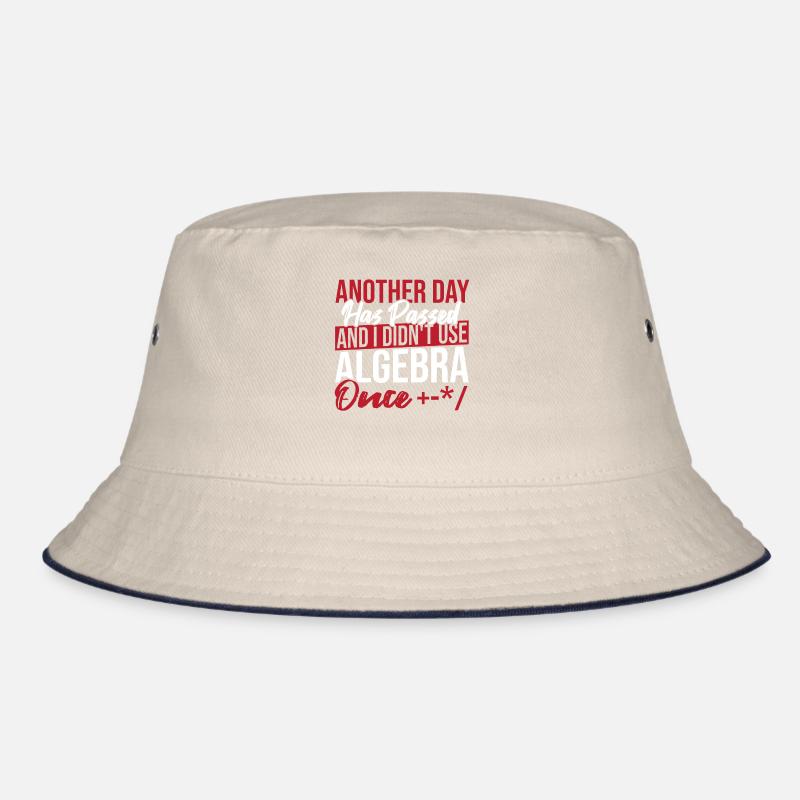 Algebra Lover Graph Math Nerd I Didn't Use Algebra Bucket Hat