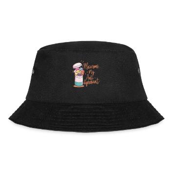 Macaron lovers French macarons - Bucket Hat - black - Front - Lela (165cm)