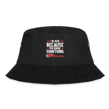 Plumber Men Father Husband Plumber - Bucket Hat - black - Front - Lela (165cm)