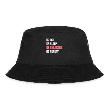 Sneakers Eat Sleep Repeat - Bucket Hat - black - Front - Lela (165cm)