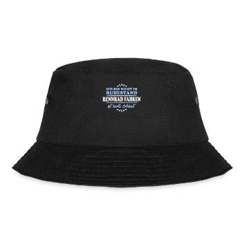 Ruhestand Rentner Pensioner Rennrad - Bucket Hat - Schwarz - Vorne - Lela (165cm)