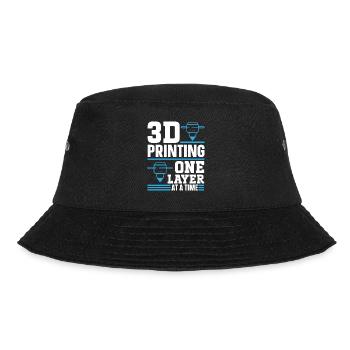 3D Printer 3D Printing - Bucket Hat - black - Front - Lela (165cm)