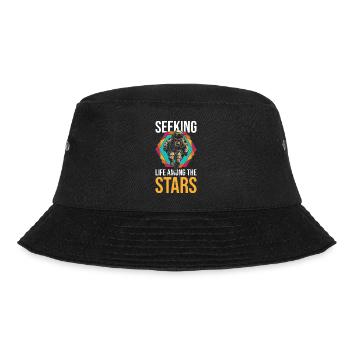 Astronaut Space Inspirational Quote - Bucket Hat - black - Front - Lela (165cm)