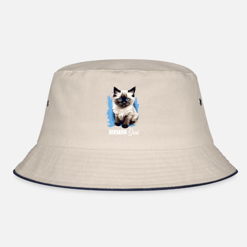 Birman Cat Birma Katze Bucket Hat