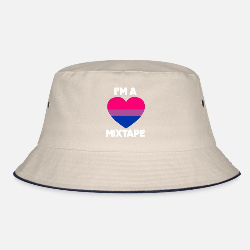 Bisexual Heart Mixtape Bucket Hat