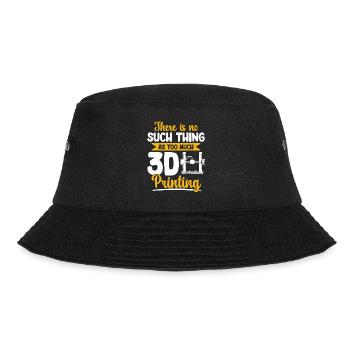 3D Printer 3D Printing - Bucket Hat - black - Front - Lela (165cm)