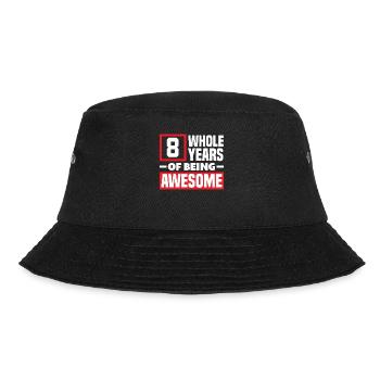 8th Birthday Children's Birthday Party - Bucket Hat - black - Front - Lela (165cm)