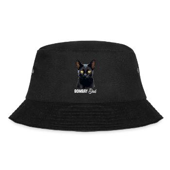 Bombay Cat Bombay Katze - Bucket Hat - Schwarz - Vorne - Lela (165cm)